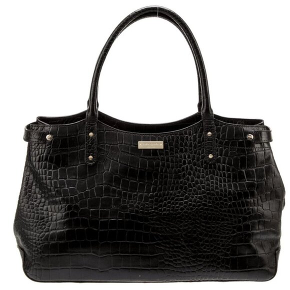 Kate Spade Croc Embossed 'Carlsbad' Stevie Satchel Bag ! Stunning. - Picture 1 of 15